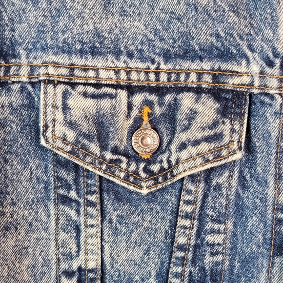 Levi's Type 3 Acid Stone Washed Vintage 90's Denim Jean Jacket Men's Size L - Picture 4 of 15